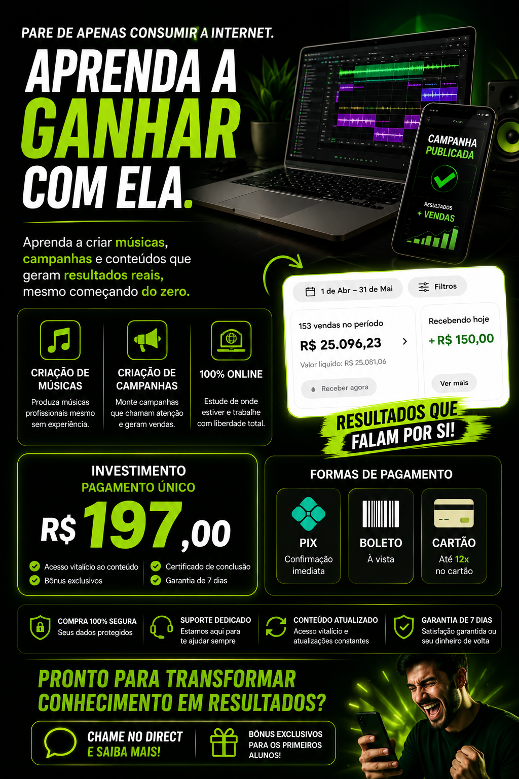 🚀 PARE DE APENAS CONSUMIR A INTERNET. APRENDA A GANHAR COM ELA.